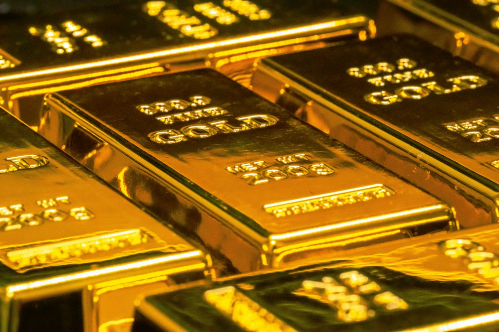 Illustrative gold bullion photograph